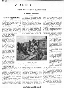 Ziarno : pismo tygodniowe ilustrowane 1908, nr 20