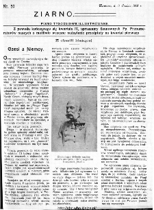 Ziarno : pismo tygodniowe ilustrowane 1908, nr 50