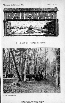 Ziemia : tygodnik krajoznawczy ilustrowany 1910, nr 48