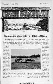 Ziemia : tygodnik krajoznawczy ilustrowany 1911, nr 14