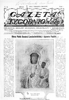 Gazeta Tygodniowa. Poświęcona sprawom religijnym, oświatowym i społecznym,1930, R.1, nr 26
