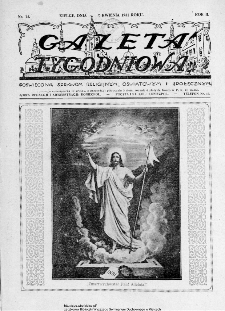 Gazeta Tygodniowa. Poświęcona sprawom religijnym, oświatowym i społecznym,1931, R.2, nr 14
