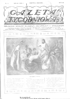 Gazeta Tygodniowa. Poświęcona sprawom religijnym, oświatowym i społecznym,1932, R.3, nr 14