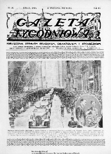 Gazeta Tygodniowa. Poświęcona sprawom religijnym, oświatowym i społecznym,1932, R.3, nr 38