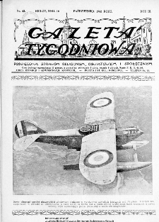Gazeta Tygodniowa. Poświęcona sprawom religijnym, oświatowym i społecznym,1932, R.3, nr 42