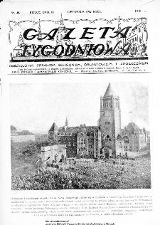 Gazeta Tygodniowa. Poświęcona sprawom religijnym, oświatowym i społecznym,1932, R.3, nr 46