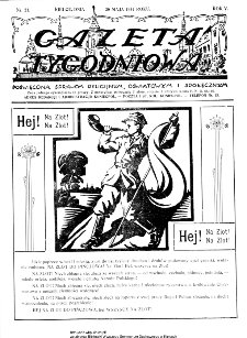 Gazeta Tygodniowa. Poświęcona sprawom religijnym, oświatowym i społecznym,1934, R.4, nr 21