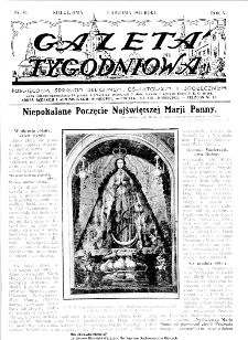 Gazeta Tygodniowa. Poświęcona sprawom religijnym, oświatowym i społecznym,1934, R.4, nr 50