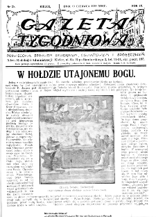 Gazeta Tygodniowa. Poświęcona sprawom religijnym, oświatowym i społecznym,1938, R.9, nr 25