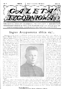 Gazeta Tygodniowa. Poświęcona sprawom religijnym, oświatowym i społecznym,1938, R.9, nr 34