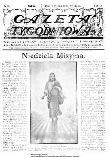 Gazeta Tygodniowa. Poświęcona sprawom religijnym, oświatowym i społecznym,1938, R.9, nr 43