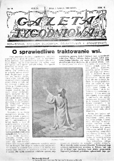 Gazeta Tygodniowa. Poświęcona sprawom religijnym, oświatowym i społecznym 1939, nr 10
