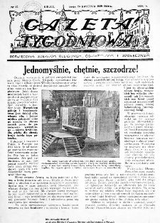 Gazeta Tygodniowa. Poświęcona sprawom religijnym, oświatowym i społecznym 1939, nr 17