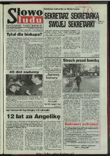 Słowo Ludu 1996, XLV, nr 45 (radomskie)