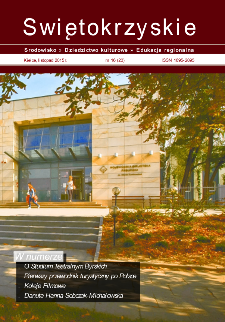 Świętokrzyskie - Środowisko, Dziedzictwo Kulturowe, Edukacja Regionalna, nr 16 (20)