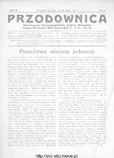 Przodownica : ilustrowany dwutygodnik dla kobiet wiejskich : organ Wydziału K&oacute;ł Gospodyń C.T.O. i K.R 1931, nr 3