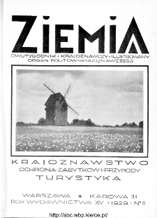 Ziemia : dwutygodnik krajoznawczy ilustrowany 1929, R.XIV, nr 8