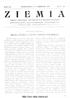 Ziemia : dwutygodnik krajoznawczy ilustrowany 1929, R.XIV, nr 15-16