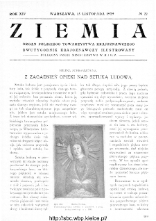 Ziemia : dwutygodnik krajoznawczy ilustrowany 1929, R.XIV, nr 22