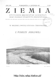 Ziemia : dwutygodnik krajoznawczy ilustrowany 1927, R.XII, nr 22