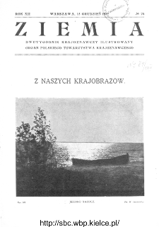 Ziemia : dwutygodnik krajoznawczy ilustrowany 1927, R.XII, nr 24
