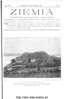 Ziemia : miesięcznik krajoznawczy ilustrowany 1923, R.VIII, nr 10