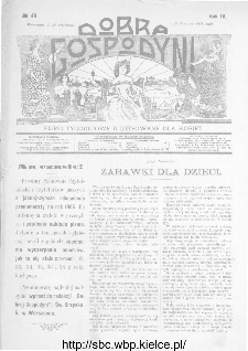 Dobra Gospodyni : pismo ilustrowane dla kobiet 1904, R.IV, nr 49