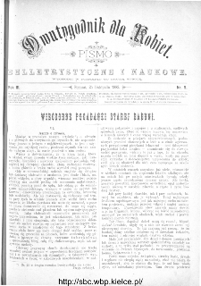 Dwutygodnik dla Kobiet : pismo beletrystyczne i naukowe, R.3, 1882, nr 5