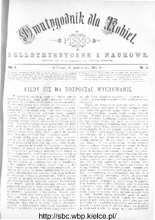 Dwutygodnik dla Kobiet : pismo beletrystyczne i naukowe, R.2, 1881, nr 3