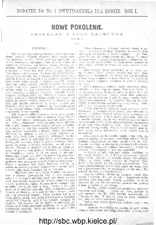 Dodatek do nr 1-9 Dwutygodnika dla Kobiet, R.1