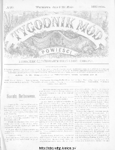 Tygodnik Mód i Powieści : z dodatkiem illustrowanym ubrań i robót kobiecych 1886, nr 20
