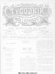 Tygodnik M&oacute;d i Powieści : z dodatkiem illustrowanym ubrań i rob&oacute;t kobiecych 1891, R.XXXIII, nr 20