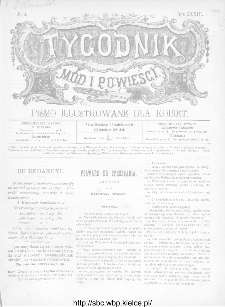Tygodnik M&oacute;d i Powieści : z dodatkiem illustrowanym ubrań i rob&oacute;t kobiecych 1891, R.XXXIII, nr 51