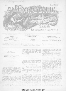 Tygodnik M&oacute;d i Powieści : z dodatkiem illustrowanym ubrań i rob&oacute;t kobiecych 1892, R.XXXIV, nr 15