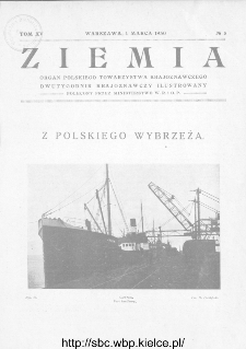 Ziemia : dwutygodnik krajoznawczy ilustrowany 1930, R.XV, nr 5