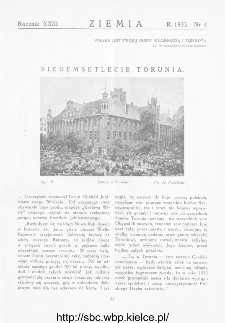 Ziemia : dwutygodnik krajoznawczy ilustrowany 1933, R.XXIII, nr 4
