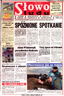 Słowo Ludu 1998 R.LVIII, nr 256 (Radom(...)Zwoleń)