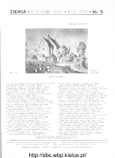 Ziemia : ilustrowany miesięcznik krajoznawczy 1936, R.XXVI, nr 9