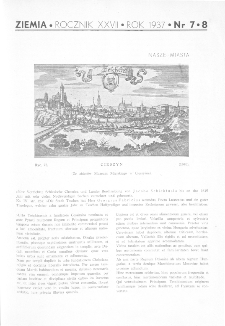 Ziemia : ilustrowany miesięcznik krajoznawczy 1937, R.XXVII, nr 7-8