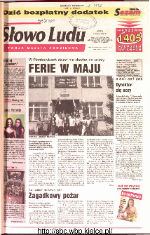 Słowo Ludu 2001 R.LII, nr 111 (Ponidzie, Jędrzejów, Włoszczowa,Sandomierz, Staszów, Opatów)