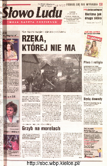 Słowo Ludu 2001 R.LII, nr 113 (Ponidzie, Jędrzej&oacute;w, Włoszczowa,Sandomierz, Stasz&oacute;w, Opat&oacute;w)