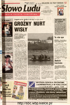 Słowo Ludu 2001 R.LII, nr 119 (Ponidzie, Jędrzej&oacute;w, Włoszczowa,Sandomierz, Stasz&oacute;w, Opat&oacute;w)