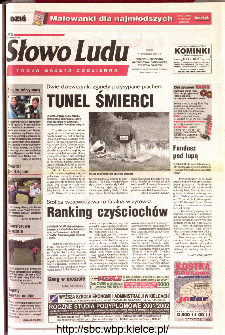 Słowo Ludu 2001 R.LII, nr 141 (Ponidzie, Jędrzejów, Włoszczowa,Sandomierz, Staszów, Opatów)