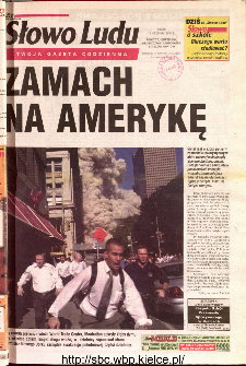 Słowo Ludu 2001 R.LII, nr 212 (Ponidzie, Jędrzej&oacute;w, Włoszczowa,Sandomierz, Stasz&oacute;w, Opat&oacute;w)