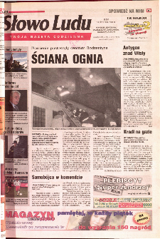 Słowo Ludu 2001 R.LII, nr 265 (Ponidzie, Jędrzej&oacute;w, Włoszczowa,Sandomierz, Stasz&oacute;w, Opat&oacute;w)