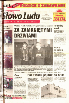 Słowo Ludu 2001 R.LII, nr 270 (Ponidzie, Jędrzej&oacute;w, Włoszczowa,Sandomierz, Stasz&oacute;w, Opat&oacute;w)