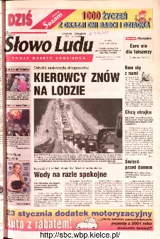 Słowo Ludu 2002 R.LIV, nr 18 (Ponidzie, Jędrzej&oacute;w, Włoszczowa,Sandomierz, Stasz&oacute;w, Opat&oacute;w)