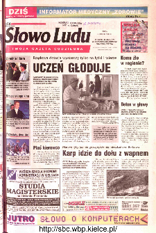 Słowo Ludu 2002 R.LIV, nr 31 (Ponidzie, Jędrzej&oacute;w, Włoszczowa,Sandomierz, Stasz&oacute;w, Opat&oacute;w)