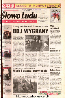 Słowo Ludu 2002 R.LIV, nr 50 (Ponidzie, Jędrzej&oacute;w, Włoszczowa,Sandomierz, Stasz&oacute;w, Opat&oacute;w)