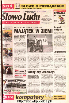 Słowo Ludu 2002 R.LIV, nr 61 (Ponidzie, Jędrzejów, Włoszczowa,Sandomierz, Staszów, Opatów)